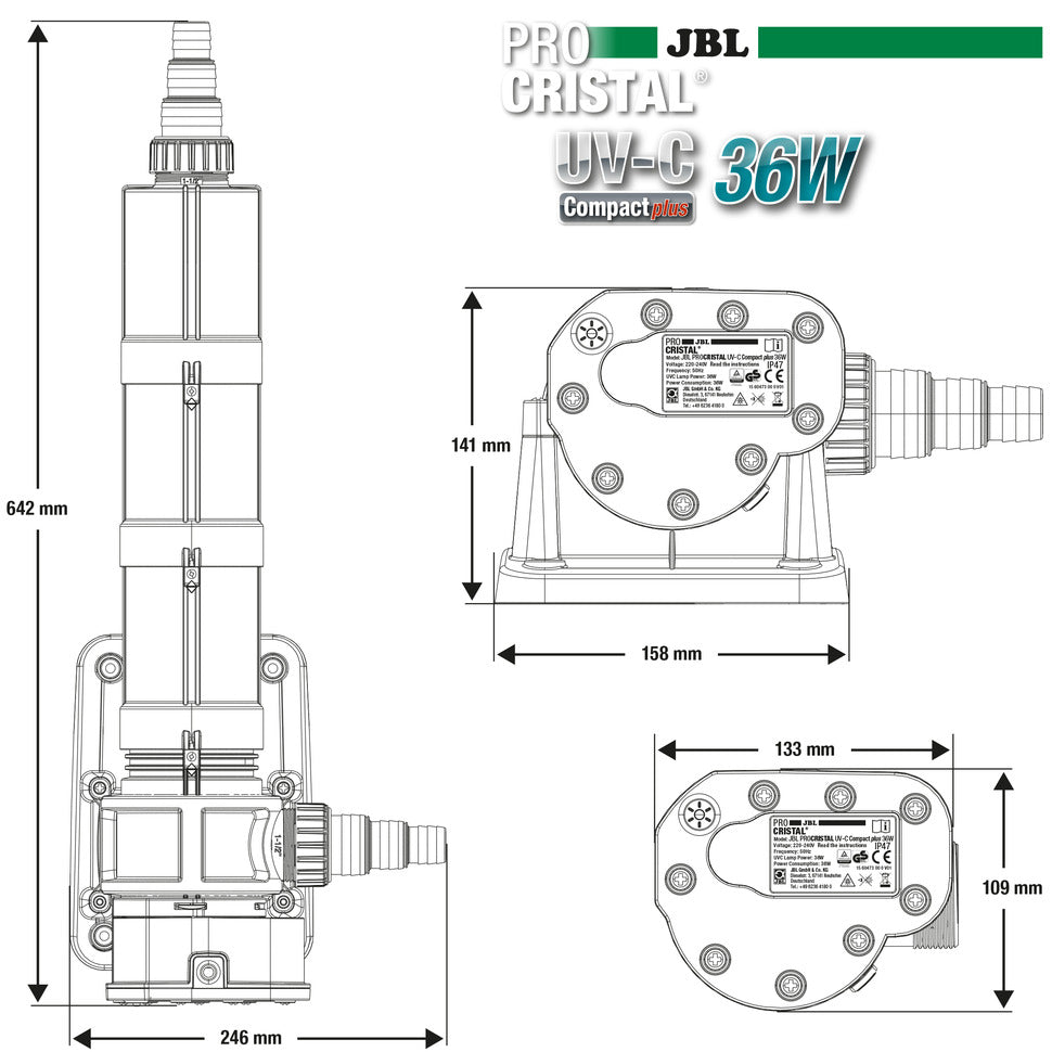 JBL PROCRISTAL UV-C Compact plus 36W