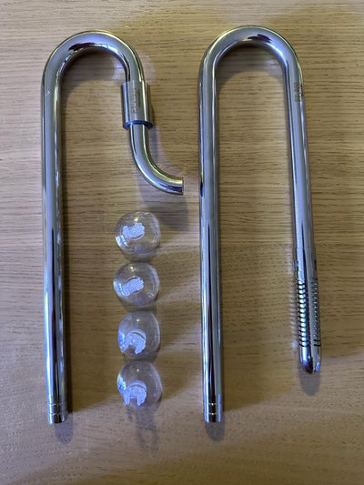 BLAU Stainless Inflow and Outflow for 12/16mm