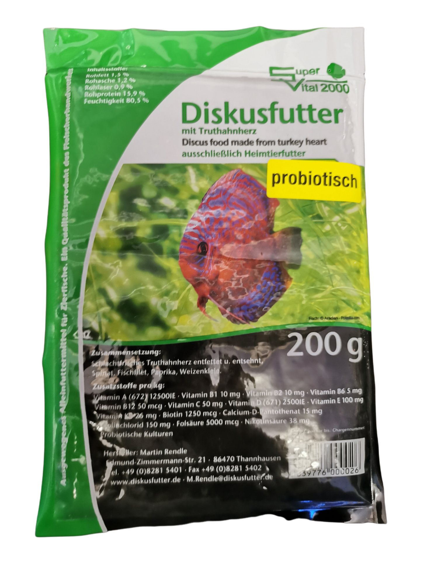 Diskusfutter mit Truthahnherz